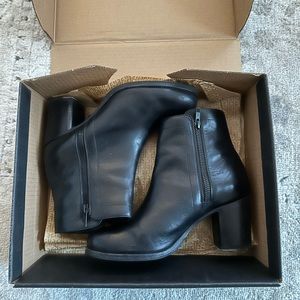Frye Leather Booties with zippers